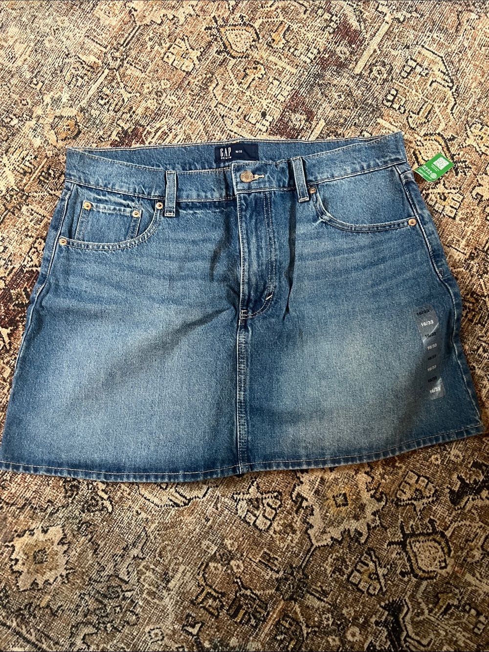 GAP Dark Blue Denim A-Line Skirt